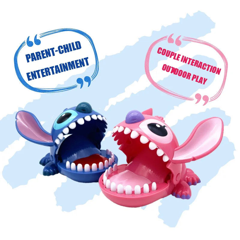 Stitch Biting Finger Toy Interactive Desktop Game Cute Alien Prank Gadget for Kids Family Parent Child Bonding Fun Party Favor
