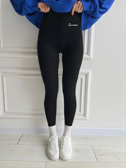 Hiver femmes Leggings agneau cachemire pantalon chaud polaire femme Legging collants minces coton velours thermique Leggings pour les femmes