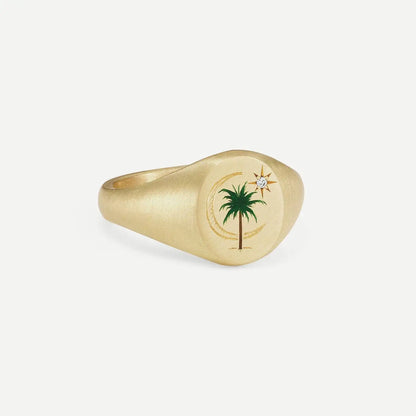 Fashionable and popular stainless steel painted ring, for Valentine's Day, Lion, Mermaid, Love, gold plated, women's jewelry, тильц®