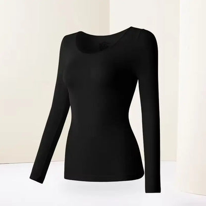 37 Women's Thermal Underwear Base Layer Shirt Skin Beauty Garment Ultra-Light Long Sleeve Thermal Set