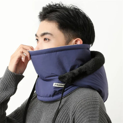 Chapeau chaud d'hiver pour hommes et femmes, Protection des oreilles de cyclisme d'automne et d'hiver avec velours épais pour la Protection contre le froid