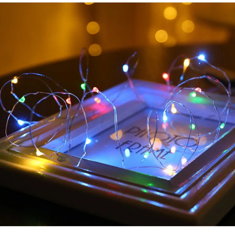 1m/2m/3m/5m/10m USB LED String Lights Garland Lamp DIY Party Wedding Christmas Tree Flasher Fairy LED Lights Home Decoration