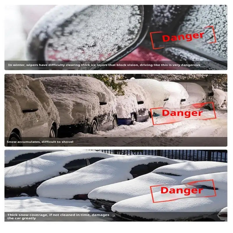 Grattoir à glace polyvalent pour voitures, déneigement de pare-brise et de porte, outil de nettoyage du gel pour l'hiver, accessoires de nettoyage automobile