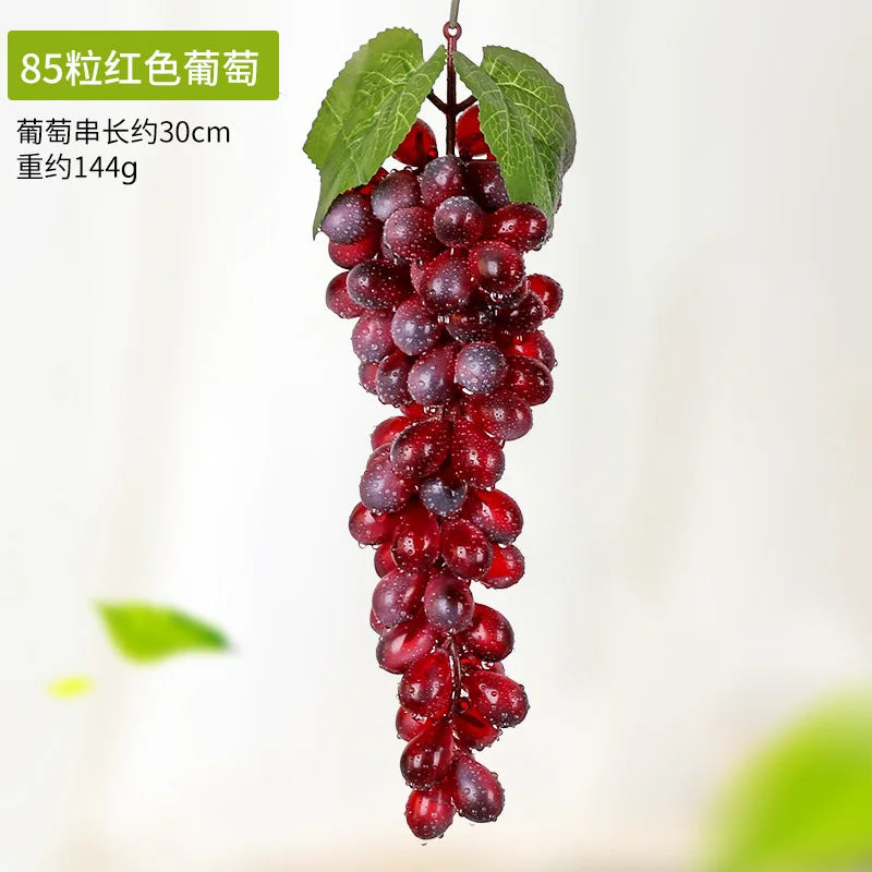 5PCS 12/18/24/36/60/85/100 Heads Artificial Grapes Christmas Halloween Wedding Party Home Garden Hanging Decoration Fake Fruits