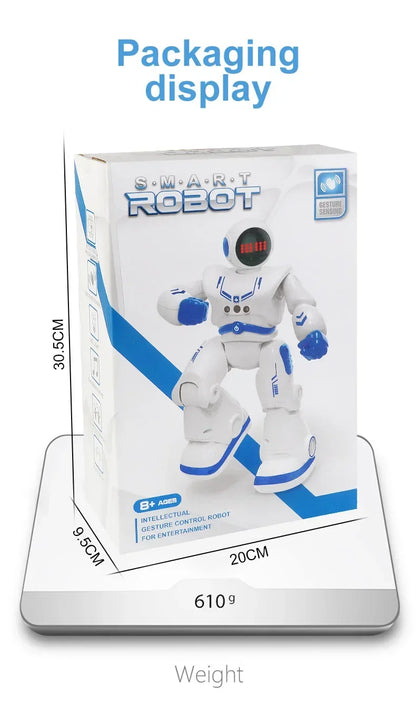 Jouet robot intelligent à détection de gestes et tactile : robot spatial télécommandé programmable