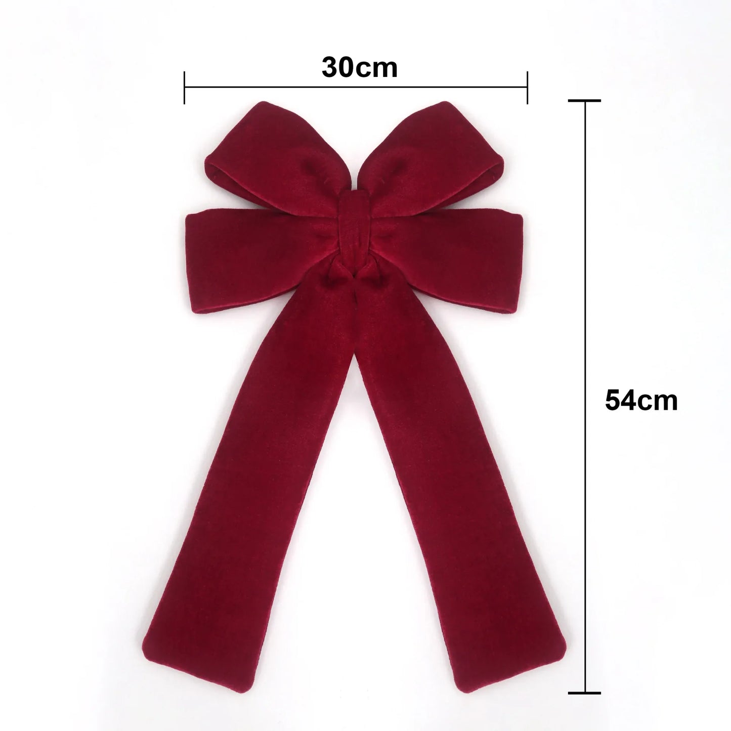 Grand nœud papillon de noël suspendu, pendentif en velours rouge pour porte, décoration de fête de noël du nouvel an 2026, nouvelle collection