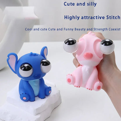 New Stitch Squishy Stress Relief Toy Pop Out Eye Funny Fidget Sensory Toy for Adults Kids Anxiety Relief Desk Decor Funny Gift