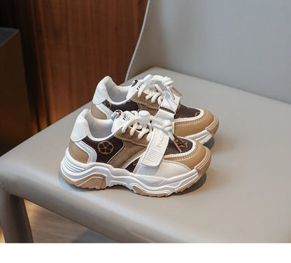 Chaussures de sport pour enfants garçons et filles, nouvelles baskets rétro d'automne, chaussures de tennis pour enfants et adolescents, chaussures de course décontractées à carreaux pour étudiants