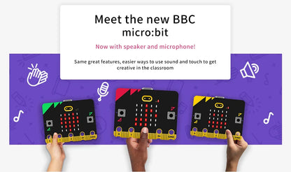 Carte de développement BBC Microbit V2 micro:bit V2, mise à jour du programme éducatif, Kit d'apprentissage pour projet de bricolage scolaire, nouvel arrivage
