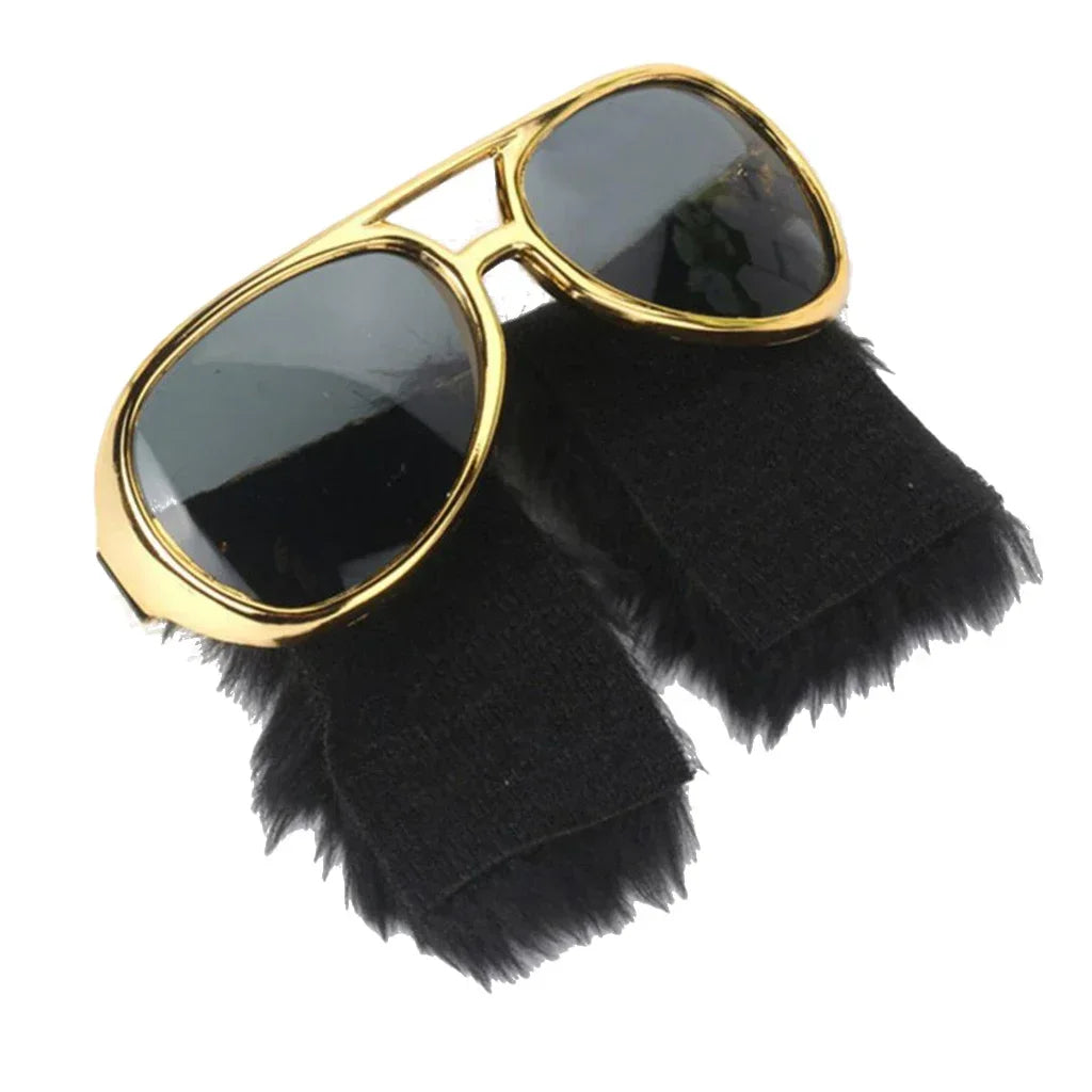 70s Disco Party Movie Role-playing Elvis Prom Funny Glasses Cosplay Presley Dress Up Rock Carnival Accessories