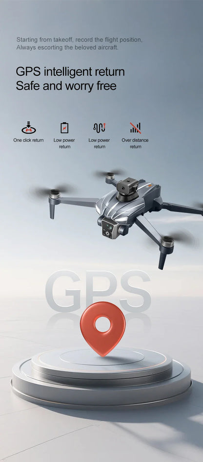 K18 Max RC Drone 8K double caméra sans brosse GPS 5G évitement d'obstacles pliable télécommande UAV grand écran quadrirotor VS K19