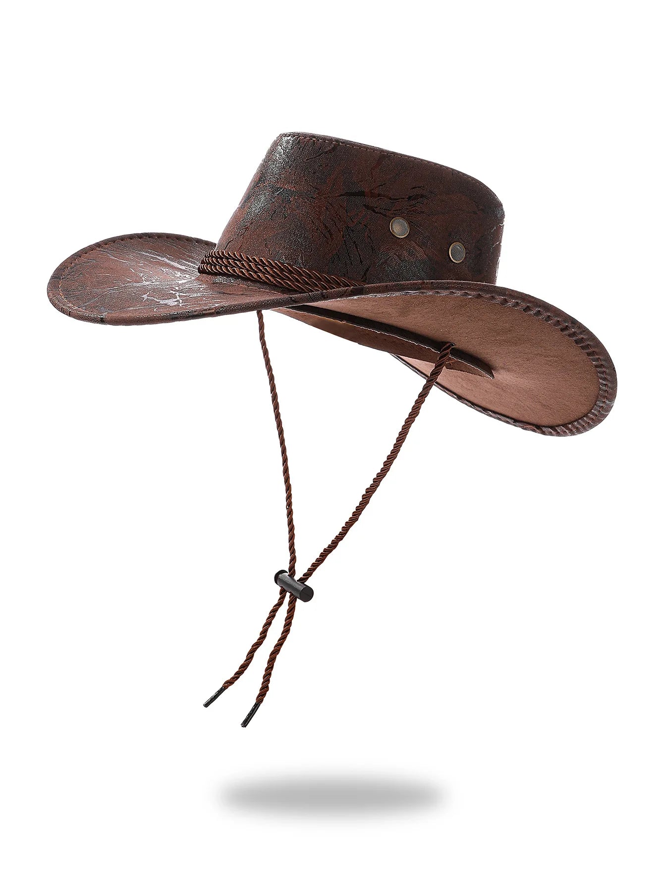 Nouveau chapeau de cowboy occidental vintage pour homme, dame gentleman, cow-girl, avec bord large en cuir, cloche, chapeau d'église, Sombrero Hombre