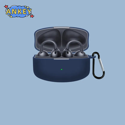 For OPPO Enco Clip Earphone Silicone Case Earbuds Waterproof Shockproof Soft Protective Headphone Cover Headset Skin with Hook