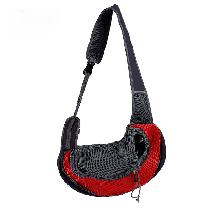 Sac à dos pour animaux de compagnie, sac de transport de voyage portable, sac à bandoulière extérieur mains libres adapté aux fournitures pour animaux de compagnie de chat et de chien