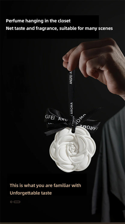 Ceramic Ornaments Aromatherapy Light Luxury Ancient Home Perfume Diffuser Stone Tablet Plaster Car Fragrance Pendant