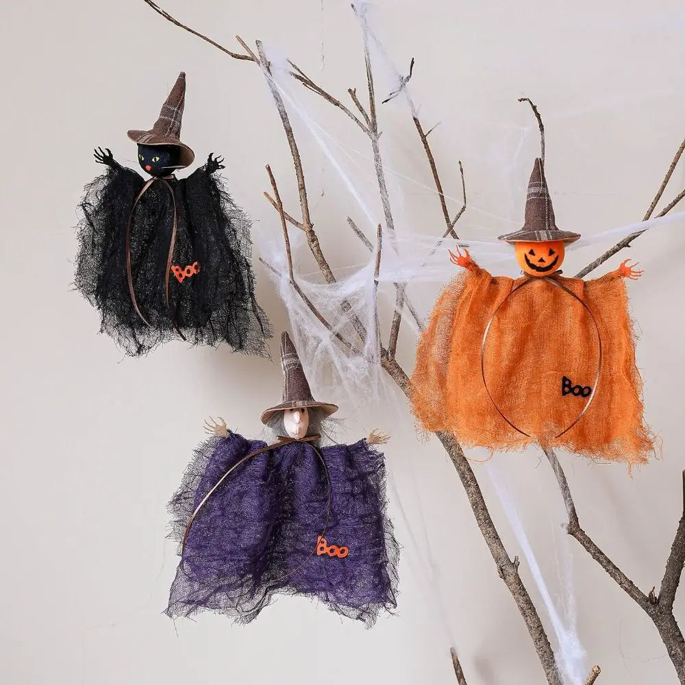Ghost/Witches Halloween Pendant Haunted Pumpkin/Black Cat Black Cat Hangings Pendant Cute Scary Halloween Ornament