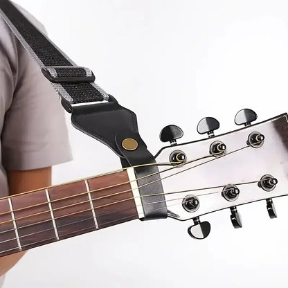 Adaptateur de poupée de bouton de sangle de guitare, en cuir Vintage avec loquet pour ukulélé, basse, pièces de guitares acoustiques et électriques, 1 pièce