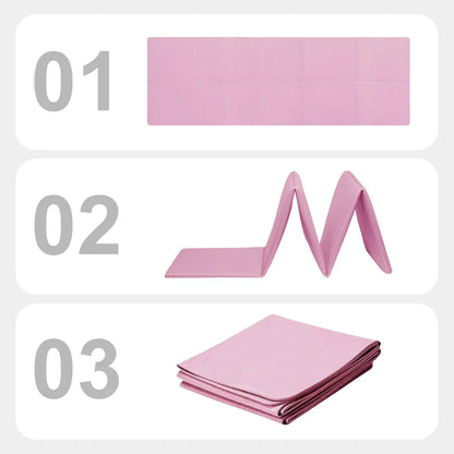 Tapis de Yoga Pilates Fitness 3/4/6mm d'Épaisseur Antidérapant Coussin de Yoga Tapis de Fitness de Voyage pour Femmes Entraînement au Sol à Domicile
