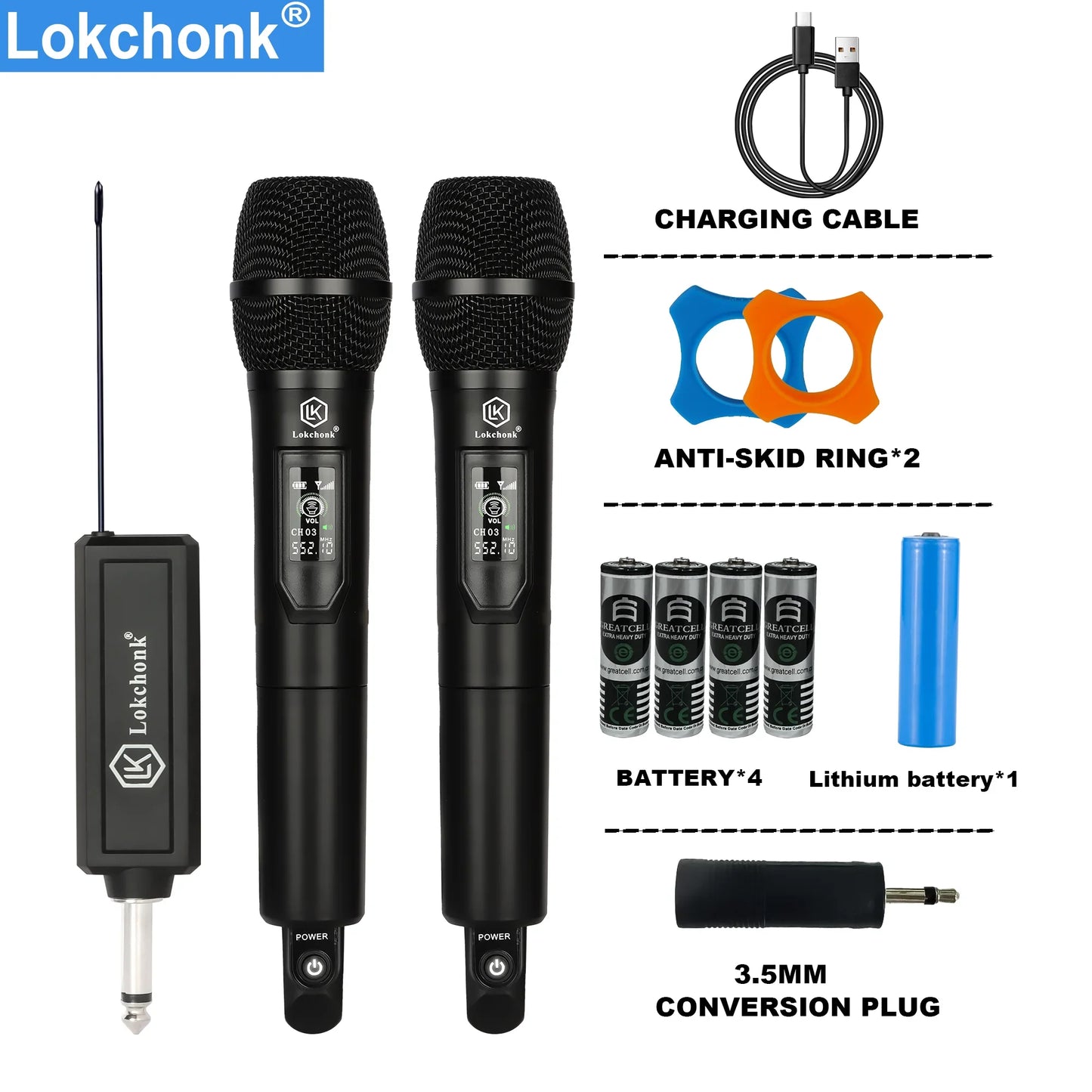 Fixed Frequency Wireless Microphone Handheld Mic for Karaoke Singing Stage Performance Home Use Stable Signal Professional Sound
