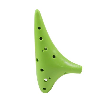 Ocarina Alto C Tuning en résine plastique pour adultes et enfants, flûte multicolore, 12 trous, nouveau