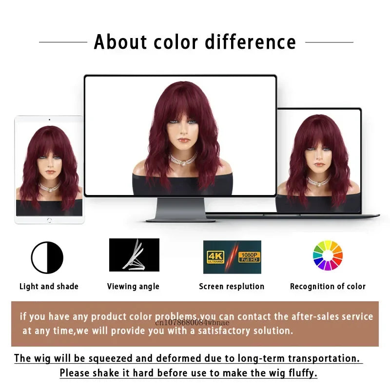 Synthetic Hair Blonde Short Curly Bob Wigs with Bangs Yellow Lolita Cosplay Wig for Women Daily Party Cosplay Heat Resistant