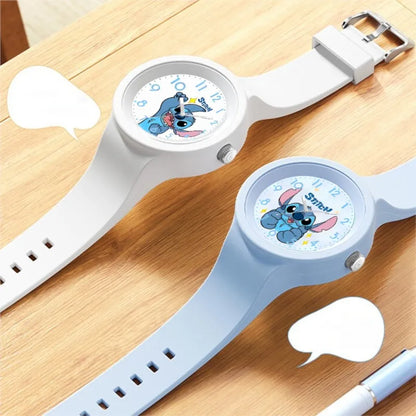 Cute Anime Stitch Watch Kawaii Lilo & Stitch Children Watches Sports Silicone Watch Cartoon Stitch Watch Kids Birthday Toy Gifts