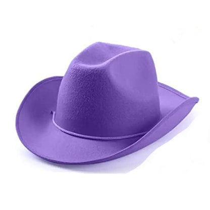 Women and Men Cowboy Hat, Cowboy Accessory, Felt Princess Hat, Bachelorette Party Hat, Party Costume, Cosplay, Cowgirl Hat, Performance