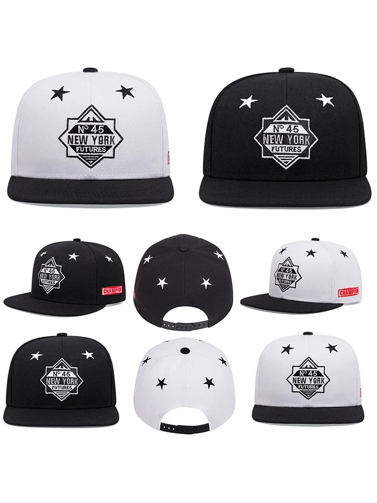 Men Women New York Embroidered Baseball Hat Snapback Caps Hip-hop Hats Outdoor Adjustable Unisex Sunshade Cowboy Sunscreen Hat