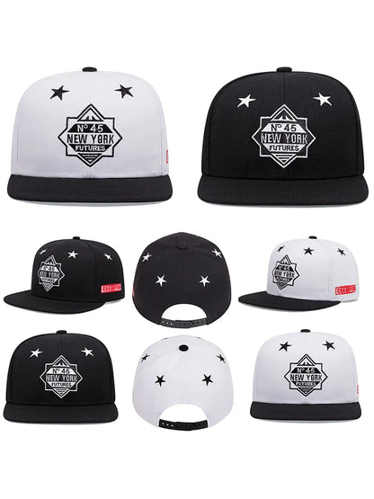 Men Women New York Embroidered Baseball Hat Snapback Caps Hip-hop Hats Outdoor Adjustable Unisex Sunshade Cowboy Sunscreen Hat