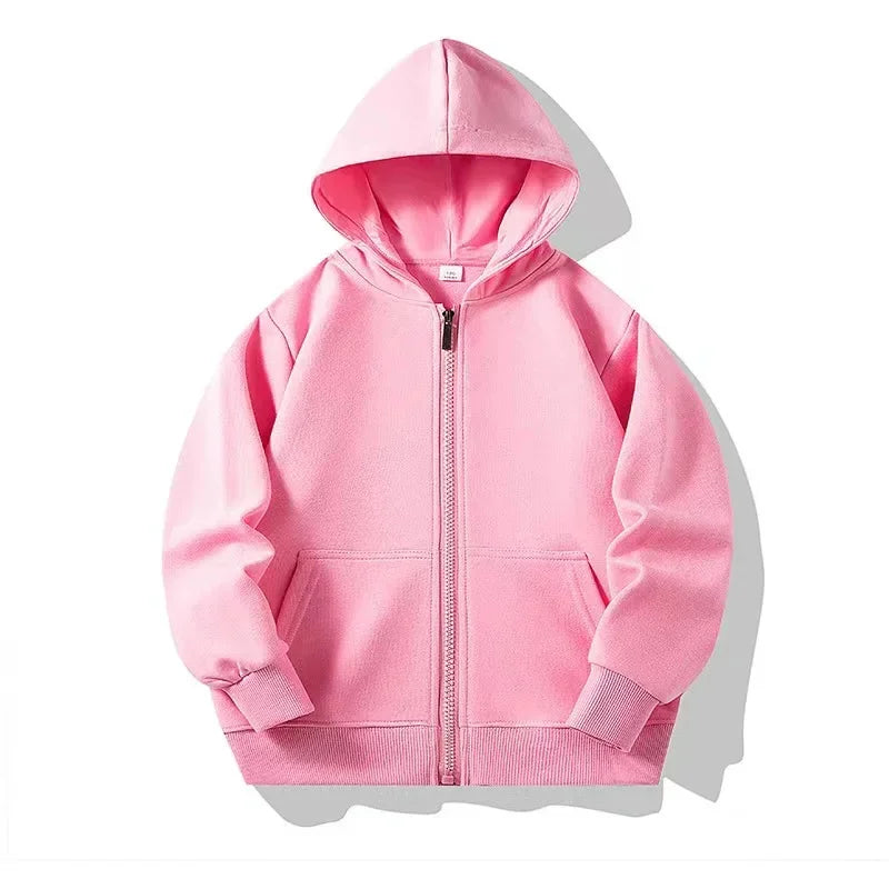 Sweat à capuche zippé Peppa Pig pour enfants, style dessin animé, pour garçons et filles de 3 à 14 ans