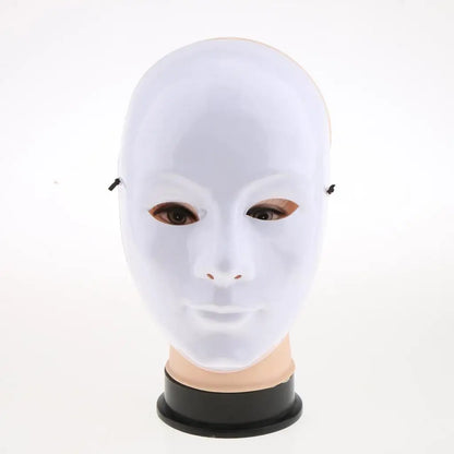 Costume de masade de visage non peint bricolage, accessoires de décoration de fête, Tim