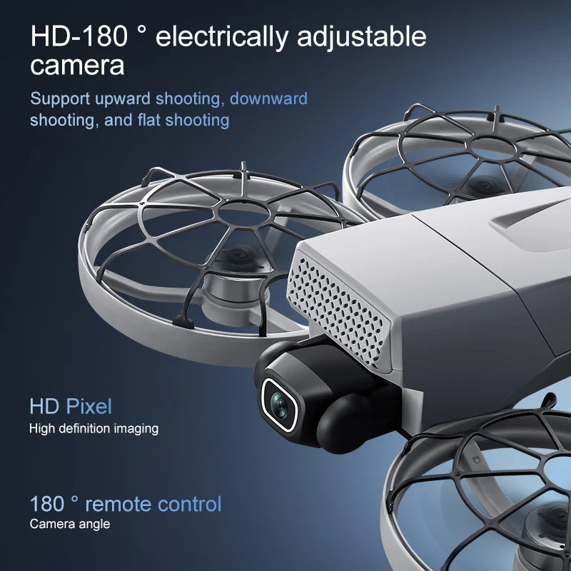 Drones 4k professionnel 10km flux optique sans brosse pliant double miroir photographie aérienne professionnelle avec drone à cardan servo