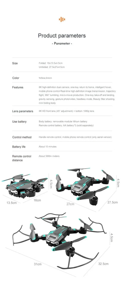 Drone G6 Pro 5G GPS moteur sans balais professionnel 8K HD photographie aérienne évitement d'obstacles UAV hélicoptère à quatre rotors jouets