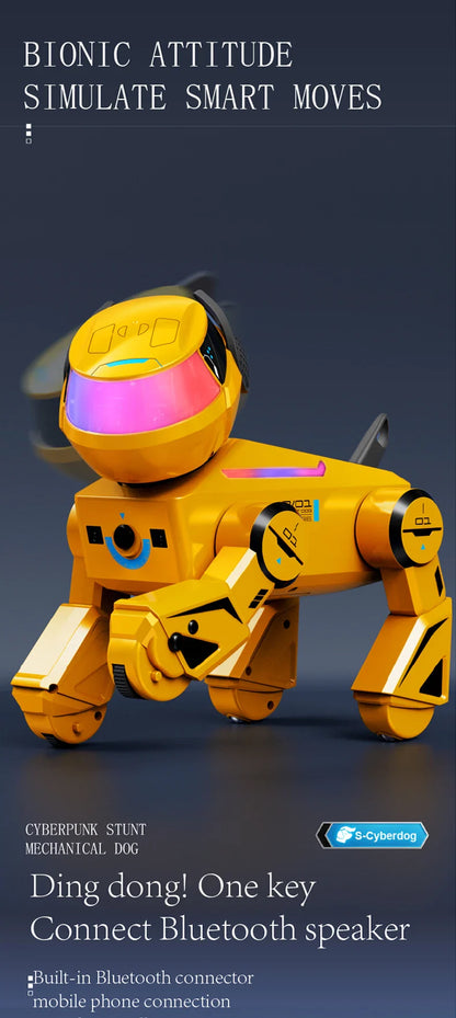 Jouets pour chiens Robot RC-programmation intelligente, Audio Bluetooth, chiot de musique cascadeur interactif Intelligent, jouet cadeau télécommandé
