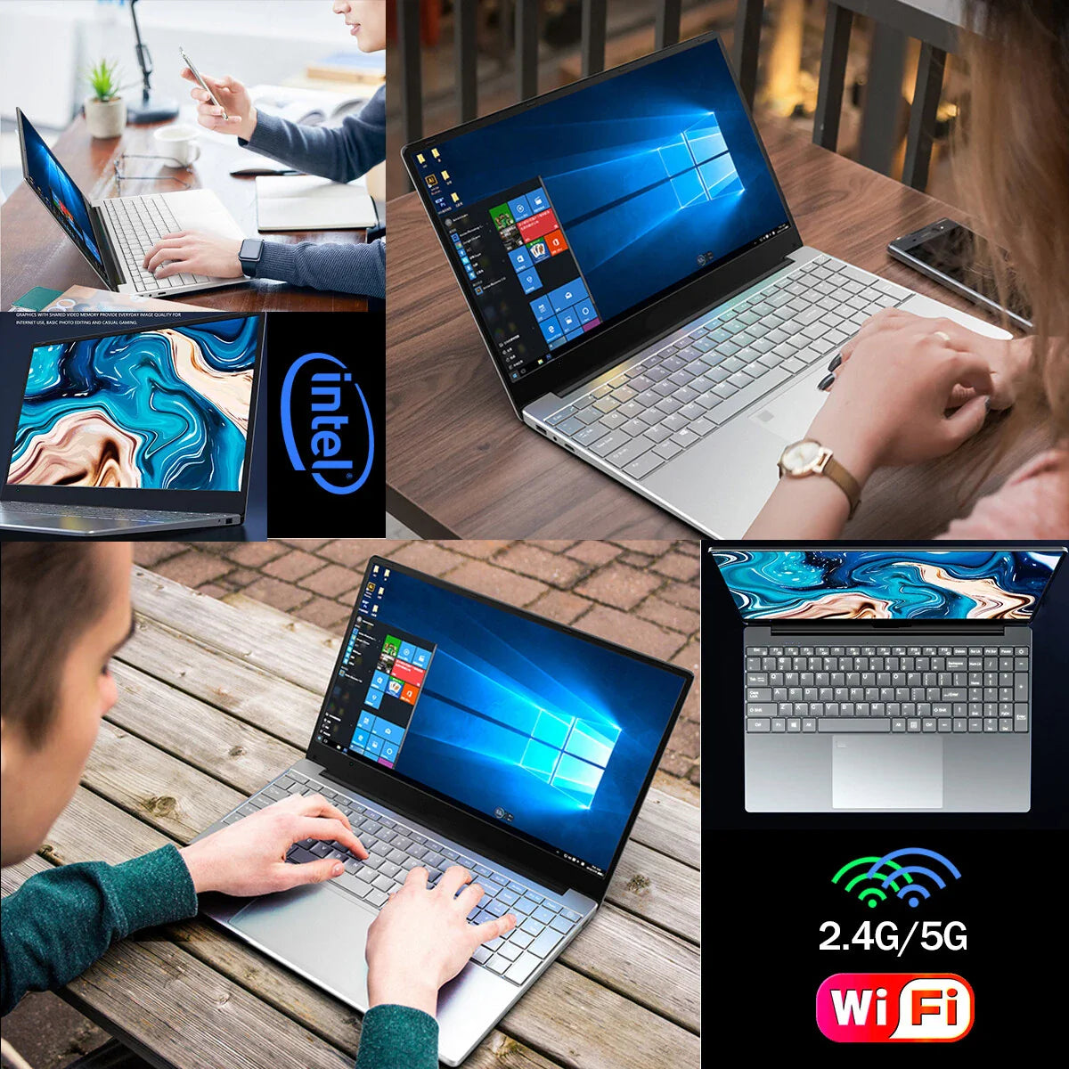 Cheap Celeron 11th N5095 Windows 10 11 Ram 16GB Rom 512GB 1TB 2TB SSD Computer 2.4G/5.0G Wifi Bluetooth Gaming Laptop