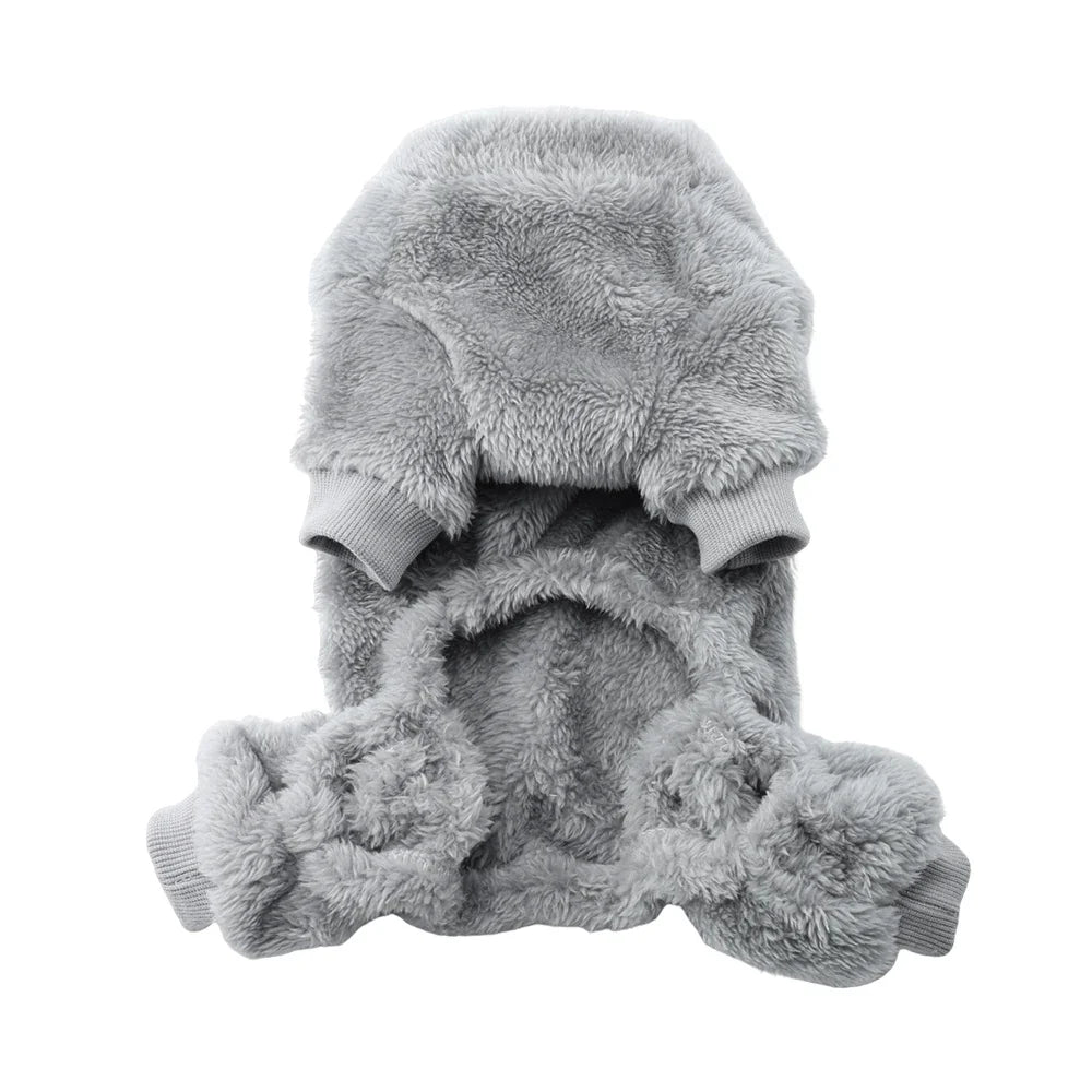 Vêtements en polaire doux pour chien, combinaison chaude pour l'automne et l'hiver, pour petit chien, pull pour chiot, manteau, salopette pour chihuahua