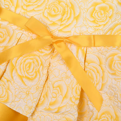 Robe de soirée pour fille - Robe de danse élégante de style princesse à fleurs - Robe de fête d'anniversaire, robe de mariée, robe de demoiselle d'honneur