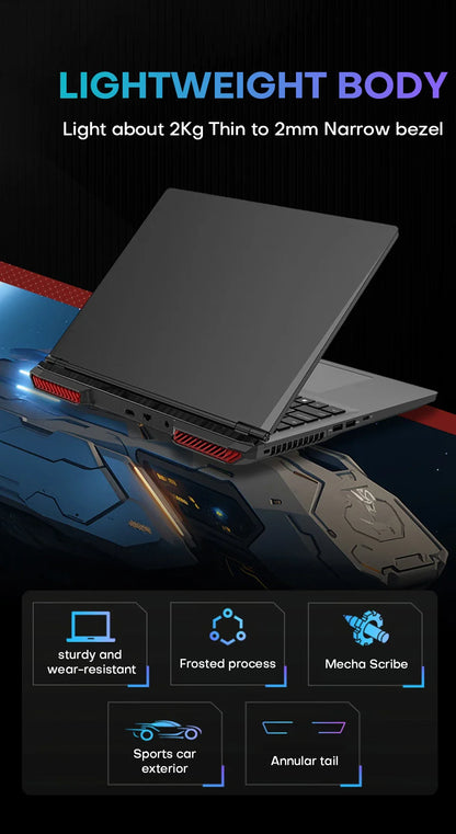 Xiaman 16" Gaming Laptop intel Core i7-6700HQ GTX 1060 Notebook PC IPS 1920*1200 16GB DDR4 1TB SSD Windows 11 Pro Laptop Gamer