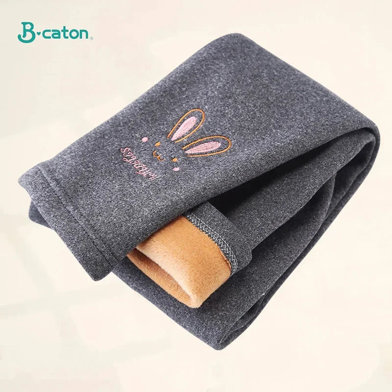 Automne hiver enfants fille Legging épaissir chaud enfants fille chaud en peluche Legging pantalon taille élastique Leggings enfants pantalons