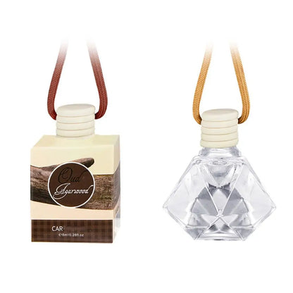 Diffuseur d'aromathérapie à suspendre pour intérieur de voiture, désodorisant de voiture, parfum longue durée pour voiture et maison Citron / Fleur de pêcher / Noix de coco / Oud
