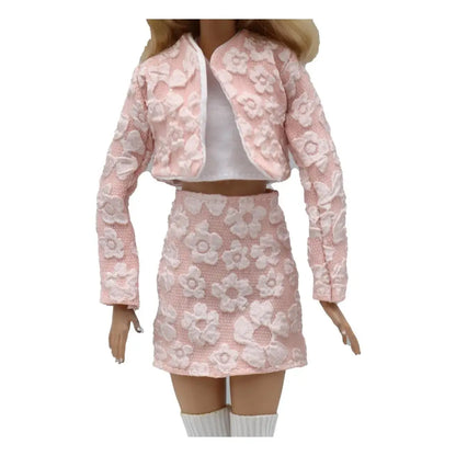 New 30cm 1/6 Doll flower Top Dress Daily Wear Accessories Clothes for Barbies doll