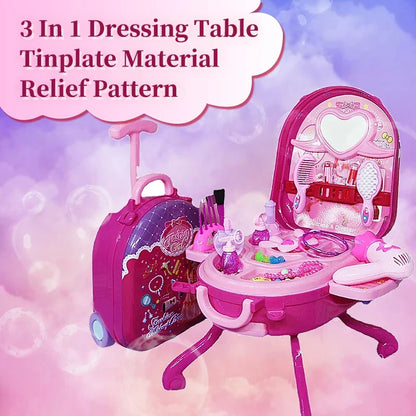 Maisonnette de jeu, Ensemble de coiffeuse pour enfants, Jouets pour filles de 6 à 10 ans, Trousse de maquillage pour fille, Jouet original pour enfants, Cadeau d'anniversaire
