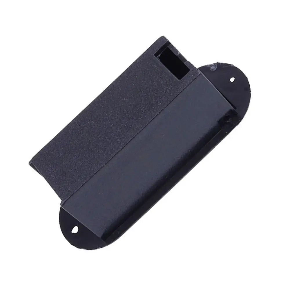 Boîte de batterie de micro de guitare noire Durable, support de batterie en plastique 9V, boîte de rangement de pièces de guitare, boîtier de batterie