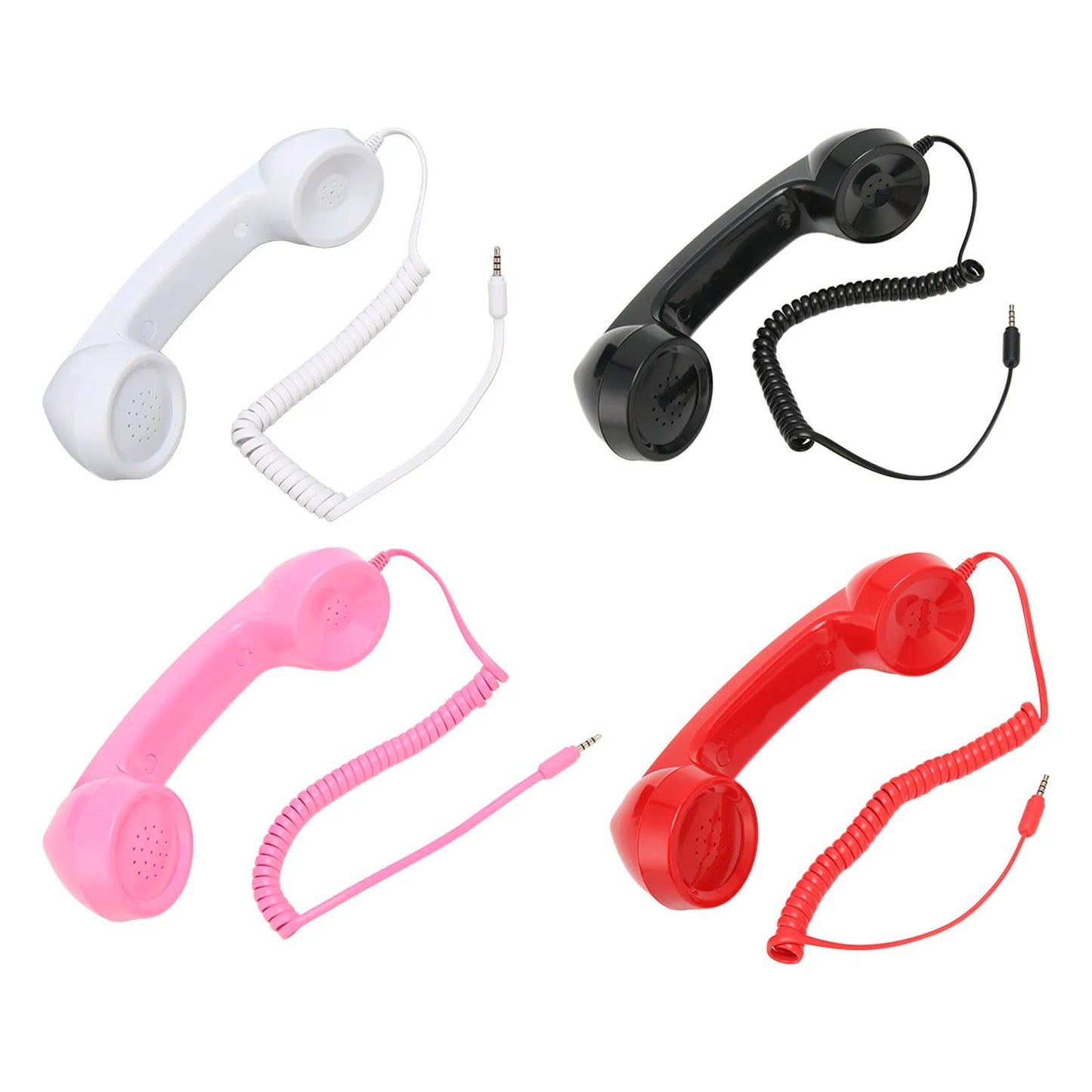 Handheld Cell Phone Telephone Receiver Multifunction One Click  Radiation Proof Retro Phone Handset for Mobile Phones Computers