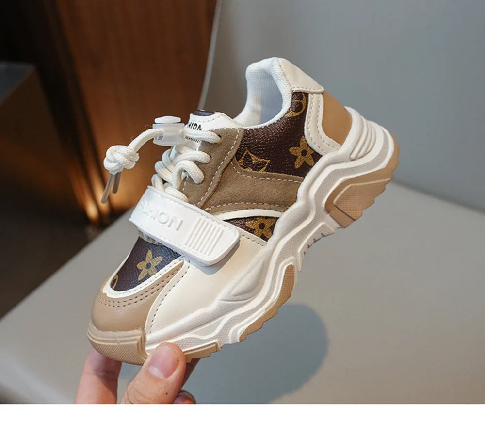 Chaussures de sport pour enfants garçons et filles, nouvelles baskets rétro d'automne, chaussures de tennis pour enfants et adolescents, chaussures de course décontractées à carreaux pour étudiants