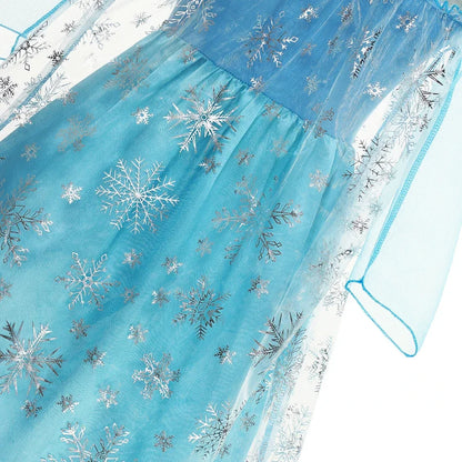 Elsa Princess Dress for Girls Cosplay Elsa Costume Children Halloween Carnival Birthday Clothing Kids Cosplay Snow Queen Costume