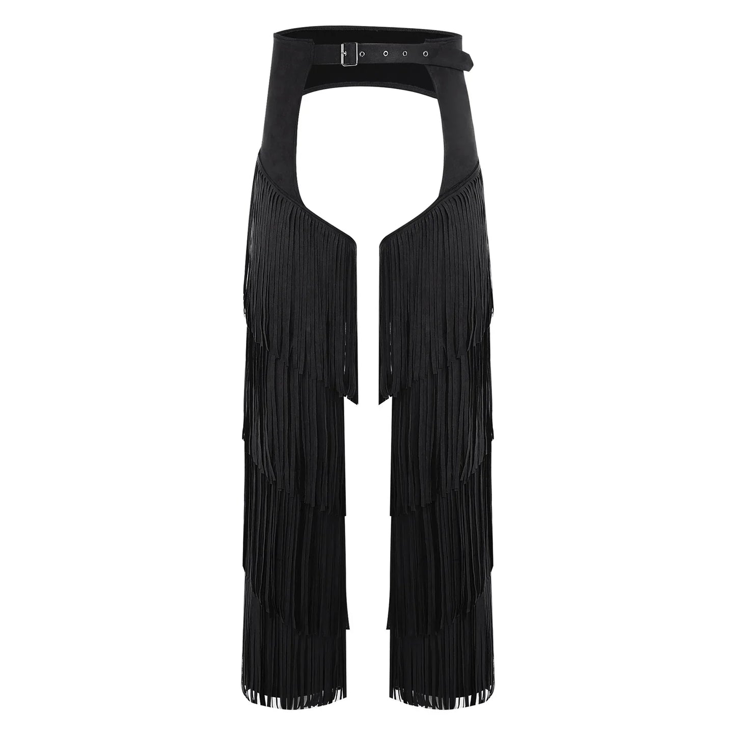 Pantalon Long en flanelle pour femmes, avec pompon latéral, taille, entrejambe ouvert, vélo, équitation, Cowgirl, Costume Cospaly d'halloween