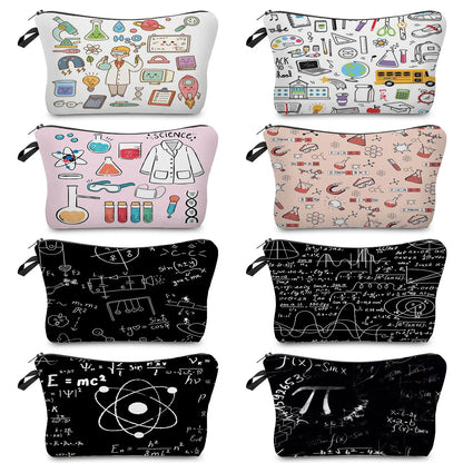 Sacs de rangement portables pour étudiant en sciences naturelles, poudres pour crayons, école, école, école, école, école, école, cadeaux du Nouvel An, mini sac de lavage