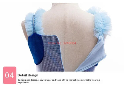 Robe d'été à bretelles pour fille, motif animé Bluey, mignonne, pour fête d'anniversaire, soirée, princesse, cadeau surprise