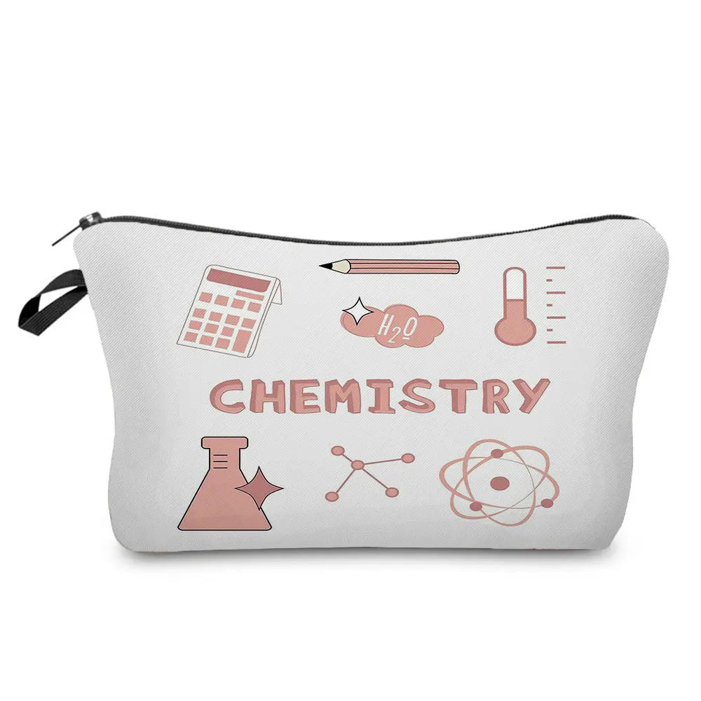 Sacs de rangement portables pour étudiant en sciences naturelles, poudres pour crayons, école, école, école, école, école, école, cadeaux du Nouvel An, mini sac de lavage